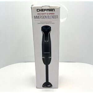 Chefman 12 Speed 300 Watt Stick Hand Held Immersion Blender (RJ19-MS-PBG)